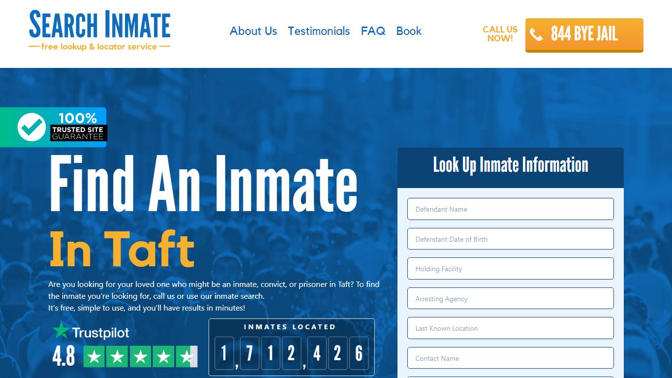 Find An Inmate in Taft, California – SearchInmate.com