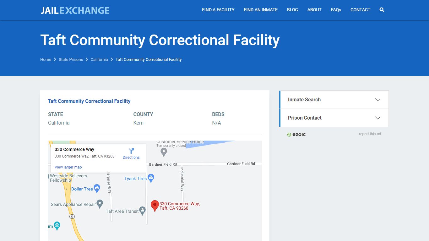 Taft Community Correctional Facility - JAIL EXCHANGE