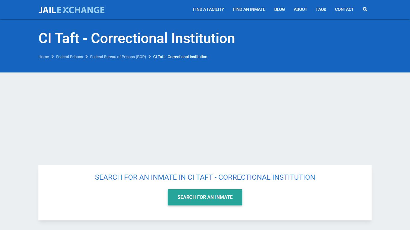 CI Taft - Correctional Institution Inmate Locator - JAIL EXCHANGE